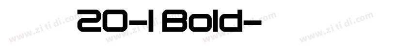 拾陆字濑户20-1 Bold字体转换